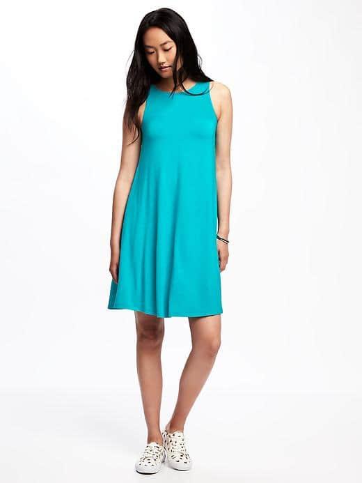 Old Navy Jersey Swing Dress For Women - Teal We Meet