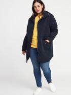 Old Navy Womens Hooded Utility Plus-size Parka Carbon Size 2x