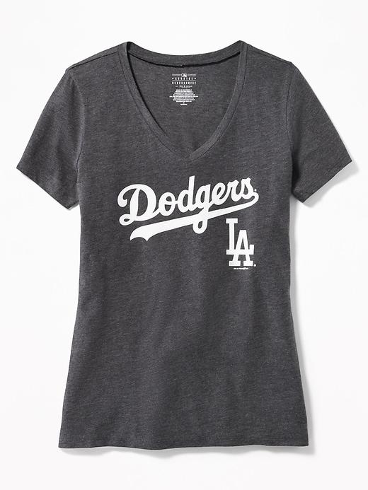 Old Navy Womens Mlb Team V-neck Tee For Women L.a. Dodgers Size M