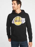 Old Navy Mens Nba Team-graphic Pullover Hoodie For Men Los Angeles Lakers Size S