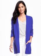 Old Navy Long Open Front Cardi For Women - Ultraviolet