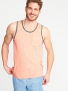 Old Navy Mens Soft-washed Pocket Tank For Men Electric Cantaloupe Size Xl