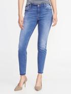 Old Navy Womens Mid-rise Raw-edge Rockstar Jeans For Women Ultraviolet Size 12