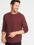 Old Navy Mens Double-knit Long-sleeve Henley For Men Clove Size Xs