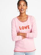 Old Navy Womens Crew-neck Sweater For Women Love Size Xs