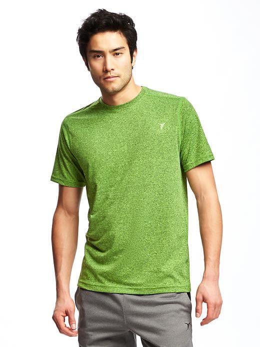 Old Navy Go Dry Regular Fit Training Tee For Men - Neon Spark