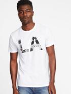 Old Navy Mens L.a. Graphic Tee For Men Bright White Size Xs