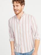 Slim-fit Striped Twill Everyday Shirt For Men