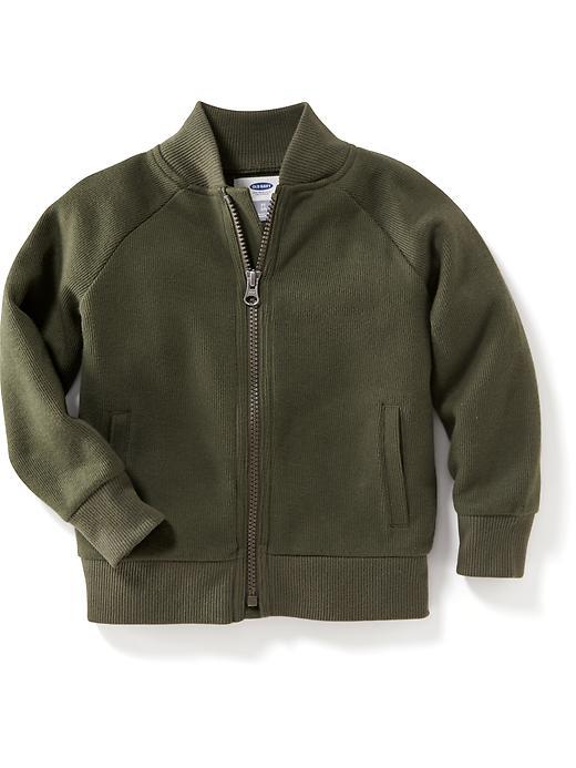 Old Navy French Rib Knit Derby Jacket - Forest Floor