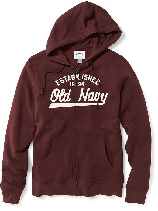 Old Navy Mens Logo Zip Front Hoodie Size Xs - Raisin Arizona