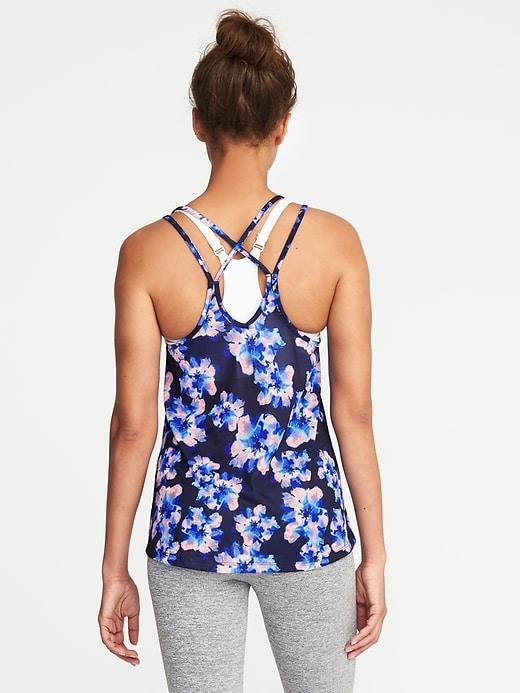 Go-dry Strappy Mesh Tank For Women