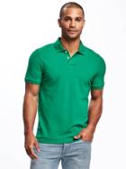 Old Navy Built In Flex Pro Polo For Men - Gestalt Green