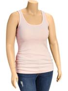 Old Navy Womens Plus Perfect Rib Knit Tanks - Bouquet