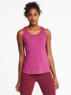 Old Navy Womens Go-dry Keyhole-back Tank For Women Ruby Pink Size S