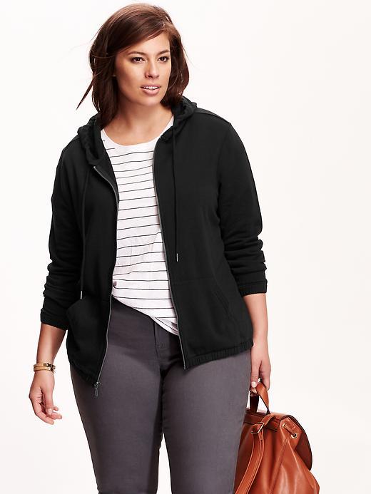 Old Navy Womens Plus Zip Front Hoodies Size 1x Plus - Black