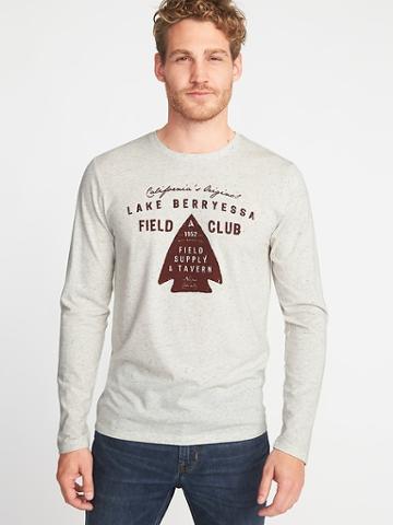 Old Navy Mens Lake Berryessa Field Club Tee For Men On White Heather Size Xs