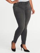Old Navy Womens Smooth & Contour Plus-size Secret-soft Rockstar Jeans Midnight Gray Size 30