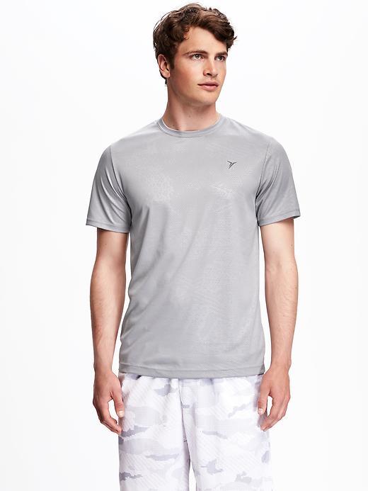 Old Navy Go Dry Micro Textured Mesh Performance Top For Men - Fleet Week