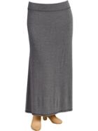 Old Navy Womens Plus Jersey Maxi Skirts - Charcoal Heather