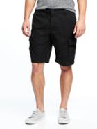 Old Navy Canvas Cargo Shorts For Men 10 1/2 - Black