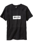 Old Navy Mens Black &amp; White Graphic Tee Size Xs - On New Black Print