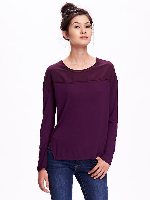 Old Navy Matte Crepe And Jersey Top - Ready For This Jelly