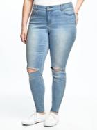 Old Navy Womens Smooth & Slim High-rise Plus-size Distressed Rockstar Jeans Yalapa Size 28