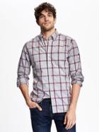 Old Navy Slim Fit Classic Shirts - Heather Grey