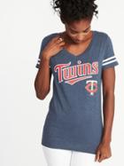 Old Navy Womens Mlb Team V-neck Tee For Women Minnesota Twins Size S