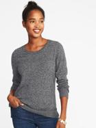 Old Navy Womens Crew-neck Sweater For Women Black Marl Size Xl
