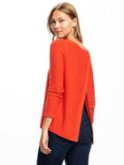Old Navy Relaxed Tulip Back Pullover For Women - Hot Tamale