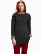 Old Navy Curved Hem Pullover Sweater Size L - B85 Dark Heather Grey