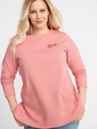 Old Navy Womens French Terry Plus-size Tunic Sweatshirt Light Pink Size 2x