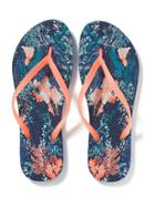 Old Navy Printed Flip Flops For Women - Cantaloupe