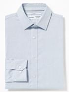 Old Navy Mens Slim-fit Built-in Flex Signature Non-iron Shirt For Men Fresh Air Blue Dobby Size Xl