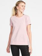 Old Navy French Terry Performance Sweatshirt For Women - Mauve Squad