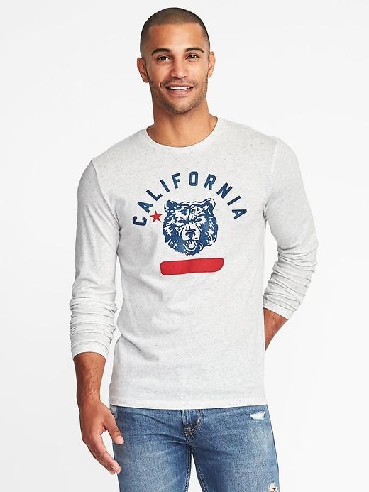 Old Navy Mens Graphic Tee For Men White Bear Size Xl