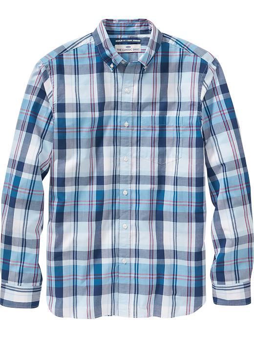 Old Navy Mens Classic Regular Fit Shirt Size Xxl Big - Caribbean Blue