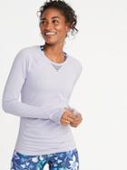 Mesh-trim Performance Top For Women