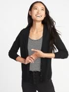 Old Navy Womens V-neck Button-front Cardi For Women Black Size L