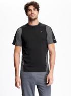 Old Navy Mesh Trim Tee Size Xxl Big - Black