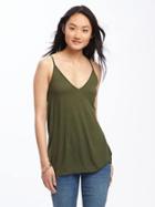 Old Navy Relaxed Double V Neck Cami For Women - Hunter Pines