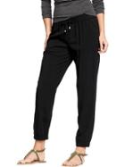Old Navy Womens Drapey Cinched Pants 26 1/2&quot; - Black Jack