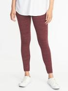 Old Navy Womens Space-dye Leggings For Women Wine Defined Size Xs