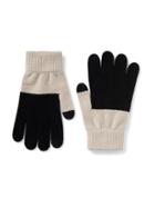 Old Navy Tech Tip Sweater Knit Gloves For Women - Black Color Block