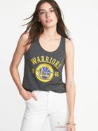 Old Navy Womens Nba Graphic Racerback Tank For Women Warriors Size L