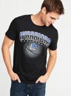 Old Navy Mens Nba Team-graphic Tee For Men Golden State Warriors Size L