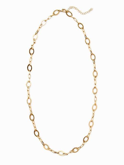 Old Navy Marquise Link Chain Necklace For Women - Gold
