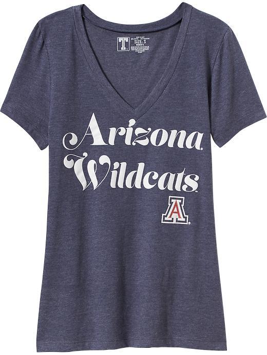 Old Navy Womens College Team V Neck Tee Size L - Arizona