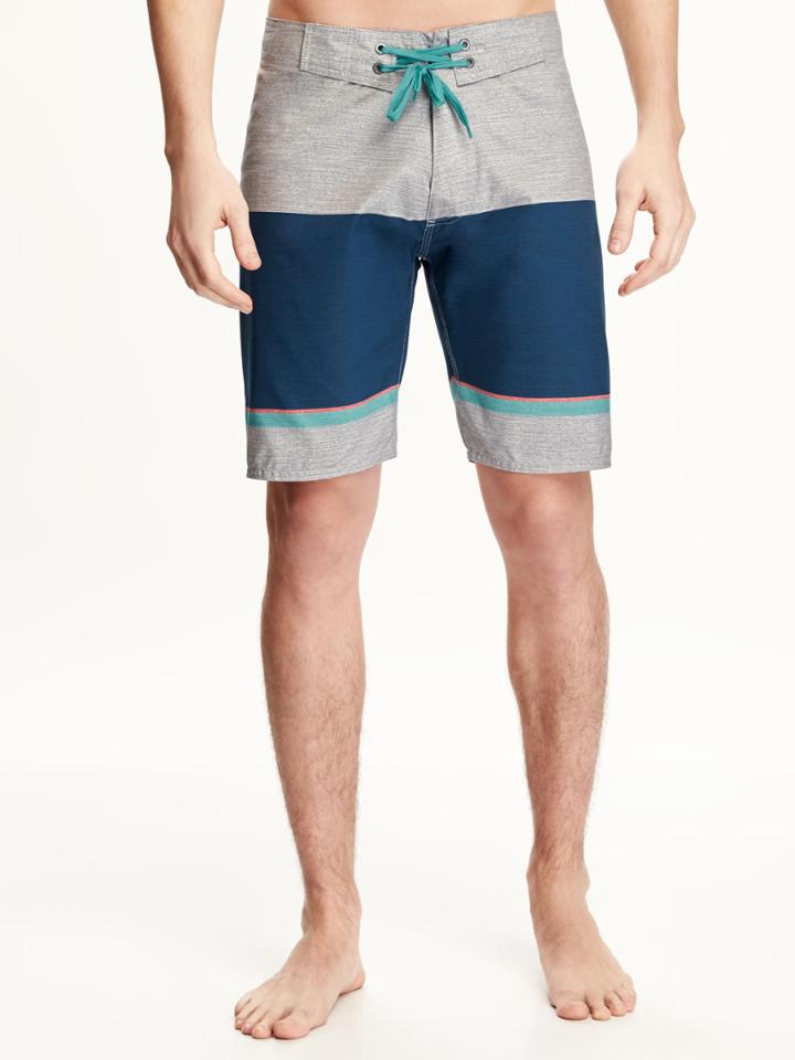 Old Navy Patterned Board Shorts For Men 9 - Heather Grey